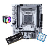 Kit Gamer Placa Mãe X99 White Intel Xeon E5 2698 V3 32gb