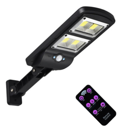 Luz De Calle Led Solar De 64 Cob, Impermeable, Control Remot