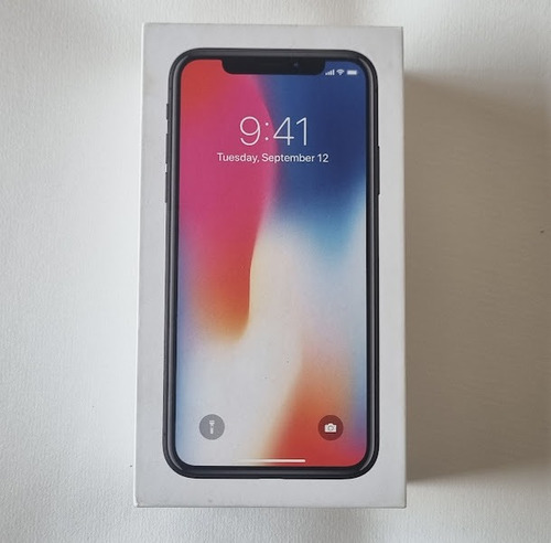 iPhone X 64 Gb Space Gray + Cover Bat 81% Excelente        