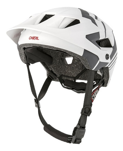 Casco Oneal Nova Defender Blanco/ Gris Bici Downhill Mtb