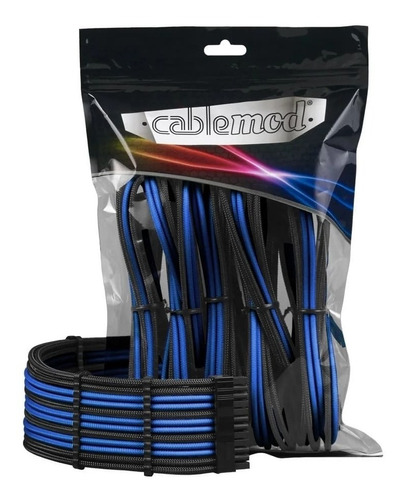 Kit Cables De Poder Cablemod Pro Moodmesh, Negro/azul