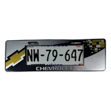 Portaplaca Chevrolet Negro Europeo Aveo Camaro Onix Blazer