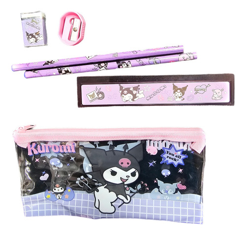 Estuche Completo Kawaii Kuromi Cinnamoroll My Melody