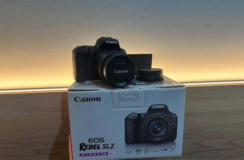 Câmera Canon Eos Rebel Sl2 - Completa