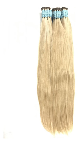 Cabelo Humano Para Mega Hair Loiro Claríssimo De 70cm 100 Gr