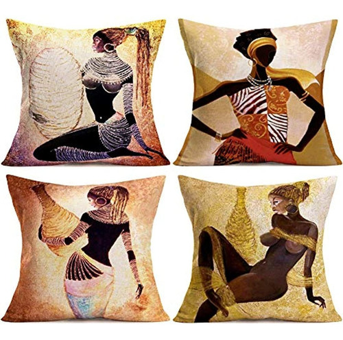 Fundas De Cojín Para Decoración Étnica Africana, Vintage