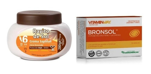 Autobronceante Pastilla Bronceador Bronsol + Crema Protector