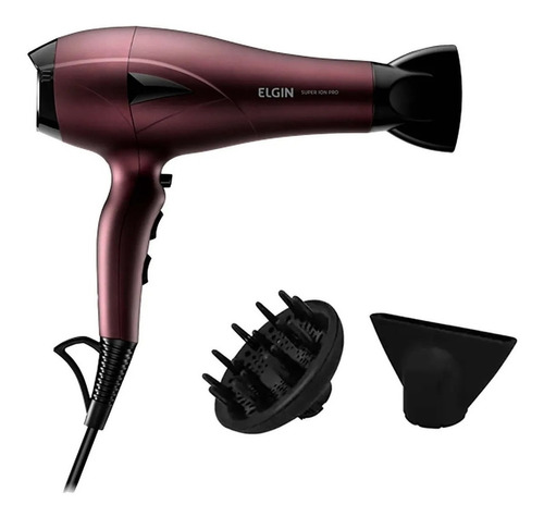 Secador De Cabelo Elgin Super Íon Pro Alto Desempenho 127v C Cor Roxo