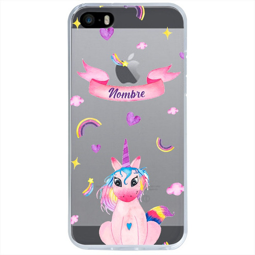 Funda Para iPhone Unicornios Personalizada Con Nombres