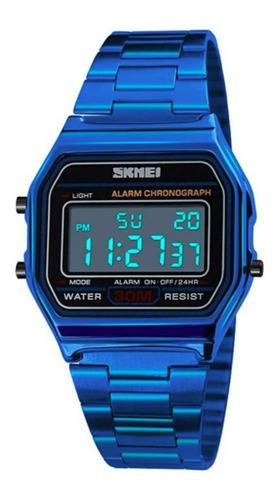 Reloj Skmei 1474 Para Mujer, En Acero Inoxidable Led Digital