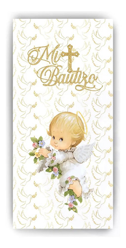 Funda Tela Sublimada 1x2mts Mampara Rectangular Bautizo