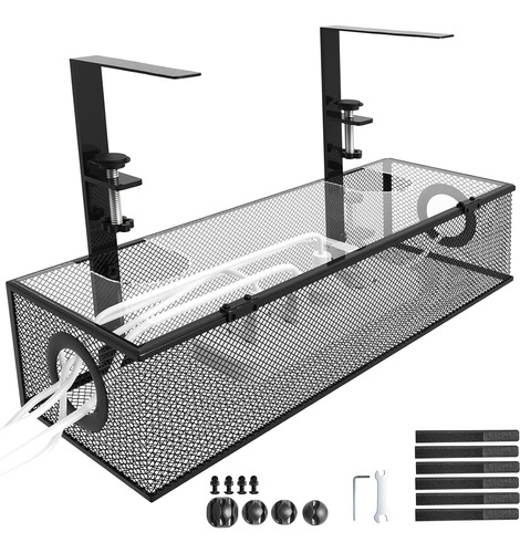 Caja De Gestión De Cables Debajo Del Escritorio, Sin T...