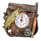 Fishin Tiempo Reloj De Mesa Decorativo De Resina
