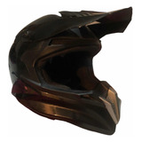 Casco/ Motocross/ R7 Color Negro Con Visera