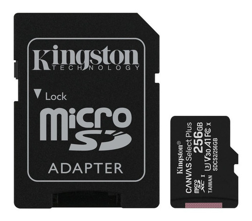 Memoria Micro Sd 256 Gb Kingston Con Adapt Sd Para Celulares