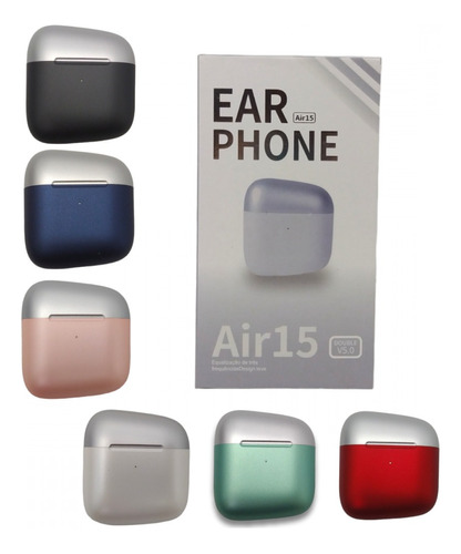 Fone De Ouvido Bluetooth Sem Fio Versão 5.0 Earphone Air15