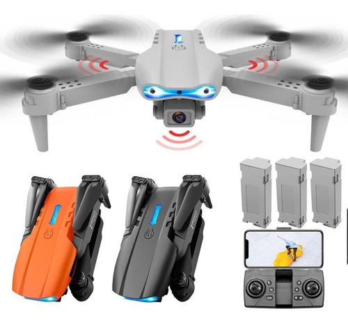 Drone E99 Pro Com Câmera Aérea Hd Profissional E 3 Baterias 