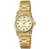 Reloj Casio Ltp-v001g Dorado Mujer Acero 100% Original