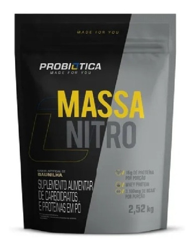 Hipercalórico Massa Nitro 2520kg Refil - Probiotica
