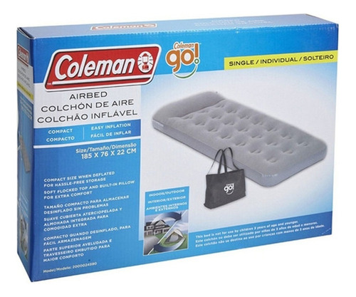Colchón Inflable Individual Coleman® Alta Resistencia