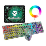 Kit Teclado Mouse Gamer Profesional Retroilumin Usb