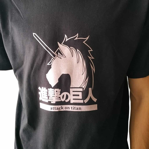 Playera Hombre Attack On Titan Escudo Policia Militar