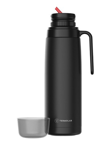 Termo Termolar R-evolution Rolha Dupla Acero Inox 1l Negro