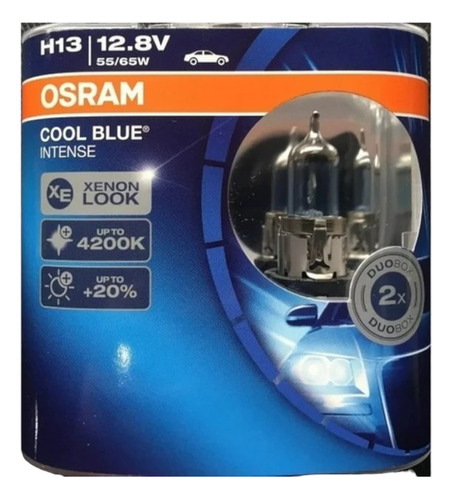 Osram Cool Blue Intense Focos H13/9008 Tipo Xenon 4000k +luz