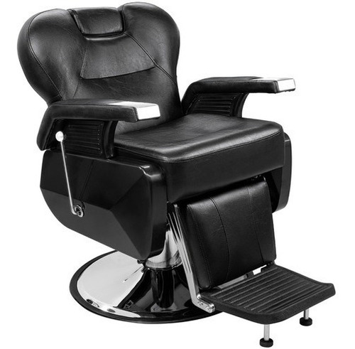 Silla Sillon De Barberia Barbero Estetica Uso Rudo Reclinabl