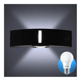 Aplique Pared Led Bidireccional 2 Foco E27-4310 N + Lampara