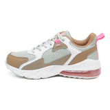 Tenis Fila Airdan Training Mujer-beige/cafe