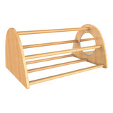 Gallinero De Bambú Con Espejo, Resistente Barra Para Dormir