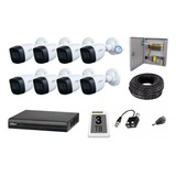 Kit 8 Camaras 5mp Con Microfono Dvr 8 Ch Dahua Disco 3tb P2p