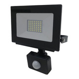 Reflector Led Exterior Sensor Movimiento 30w Proyector Led