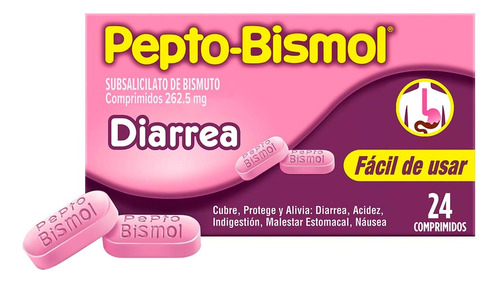 Caja De Comprimidos Pepto-bismol  X24 Unidades  