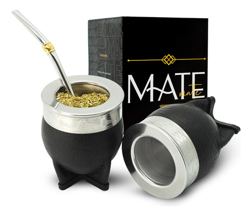 Mate Imperial Uruguayo Camionero Acero Inoxidable + Bombilla