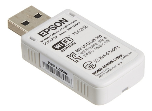 Epson Elpap10 Adaptador Red Para Proyector Usb Inalámbrico