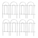 Cerco Decorativo 80cm De Alto Hierro Jardin - Pack X 3,20mt