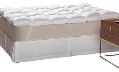 Pillow Top Cama Casal Box Queen Antialérgico Alto Macio