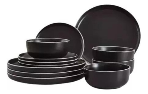 Set Vajilla Sakura Porcelana 18 Unidades 6 Personas Platos