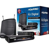 Kit Conversor E Gravador Digital Com Antena Dtv 1100 Aquario