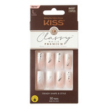 Uñas Glue-on Kiss - Classic White