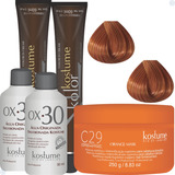 Kit Kostume Cobre, Ruivo, Mascara C29 + 8.40 + Ox 30