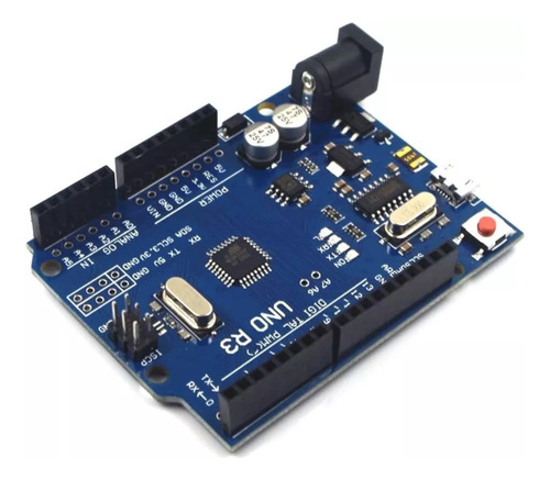 Placa Compatível Arduino Uno R3 Atmega328p Ch340 Micro Usb