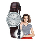 Relógio Casio Feminino Classico Analógico Casual Prata