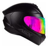 Capacete Asx Draken Vector Monocolor Preto Fosco + Viseira