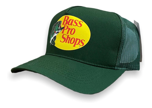 Gorra Bass Pro Shops Verde Mesh Ajustable 100% Original 