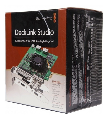 Plaça De Captura E Exibição Blackmagic Decklink Studio 2 Sdi