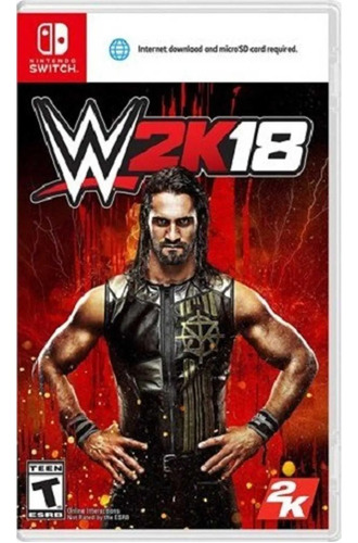 Wwe W2k18 Nintendo Switch Mídia Física Novo Lacrado