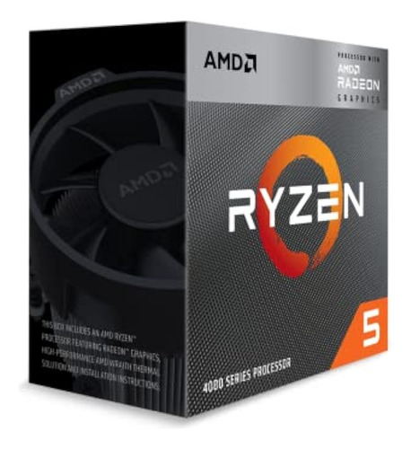 Procesador De Escritorio Desbloqueado Amd Ryzen 5 4600g, 6 